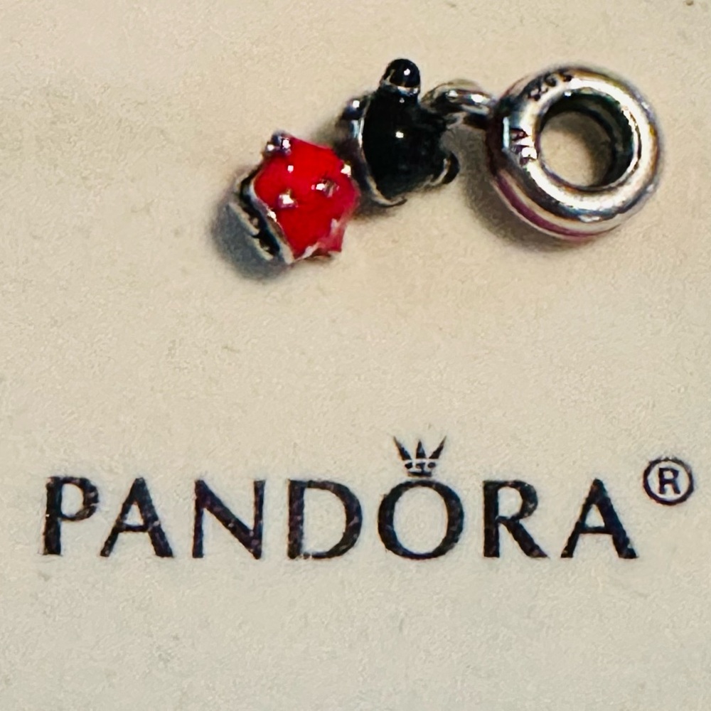 Authentic Retired Pandora Sterling Silver Chinese Doll from CNY 2015 791431ENMX - Picture 6 of 8